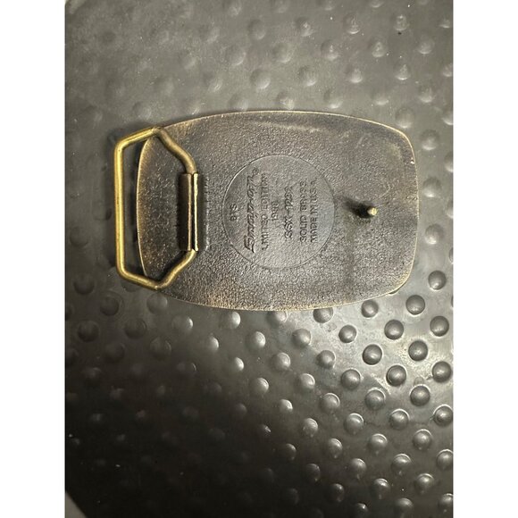 Snap-On Limited Edition 1983 Solid Brass Belt Buckle "Leading The Way" - Picture 2 of 7